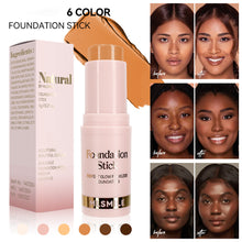 Load image into Gallery viewer, 6 Colors Lightweight Matte Oil Control Foundation Stick Waterproof Sweatproof Long-lasting Facial Concealer Makeup Cosmetics

