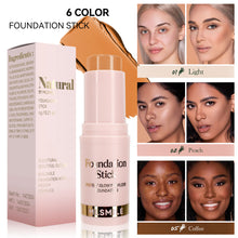 Load image into Gallery viewer, 6 Colors Lightweight Matte Oil Control Foundation Stick Waterproof Sweatproof Long-lasting Facial Concealer Makeup Cosmetics
