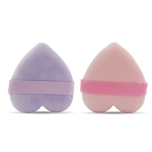 Load image into Gallery viewer, Flocking Heart-shaped Dry Powder Puff Delicate Soft Make-up Sponge Puff Cosmetics Tool Make Up Accessories
