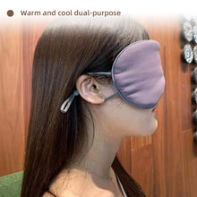 Load image into Gallery viewer, Double-sided Dual Color Warm And Cool Breathable Eye Mask Comfortable Blackout Adjustable Sleeping Eye Mask Eye Relaxation Sleep Care
