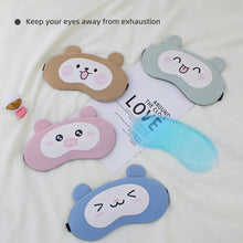 Load image into Gallery viewer, Cute Funny Sleeping Eye Mask Hot And Cold Double Compress Comfortable Breathable Eye Mask Detachable Ice Pack Blackout Eye Mask
