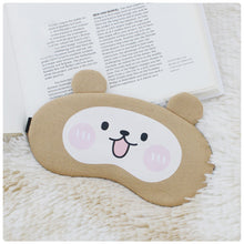 Load image into Gallery viewer, Cute Funny Sleeping Eye Mask Hot And Cold Double Compress Comfortable Breathable Eye Mask Detachable Ice Pack Blackout Eye Mask
