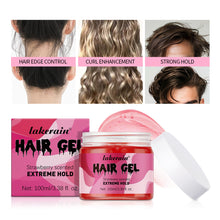 Load image into Gallery viewer, Transparent Gel Hair Gel Loose Hair Styling Moisturizing Long-lasting Hair Styling Gel Cream Lightweight Texture Hair Styling Gel
