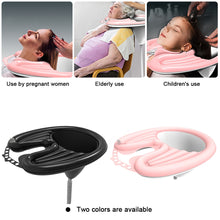 Load image into Gallery viewer, Aerated Softness Folding Home Pregnant Woman Shampoo Basin Use Shampoo Sink Rinse Basin for Kid Pregnant Disabled Old Patient Care
