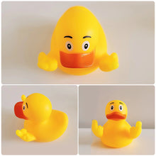 Load image into Gallery viewer, Middle Finger Duck Rubber Ducks Finger National Flag Pattern Small Yellow Duck for Desk Car Interior Truck Dashboard Tabletop Decoration
