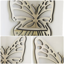 Load image into Gallery viewer, Wooden Butterfly Hollow Crystal Storage Shelf Simple Home Wall Decoration Lotus Corner Home Decoration Bracket Shelf
