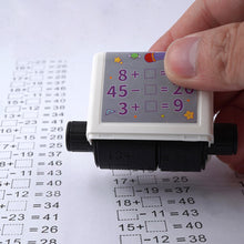 Load image into Gallery viewer, Math Stamp Roller Addition Subtraction Multiplication Division Practice Mathematical Operation Math Stamp Teaching Supplies
