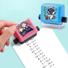 Load image into Gallery viewer, Math Stamp Roller Addition Subtraction Multiplication Division Practice Mathematical Operation Math Stamp Teaching Supplies
