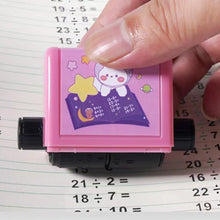 Load image into Gallery viewer, Math Stamp Roller Addition Subtraction Multiplication Division Practice Mathematical Operation Math Stamp Teaching Supplies
