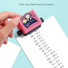 Load image into Gallery viewer, Math Stamp Roller Addition Subtraction Multiplication Division Practice Mathematical Operation Math Stamp Teaching Supplies
