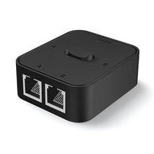 Load image into Gallery viewer, 2 Port 1000Mbps Gigabit Network Switch RJ45 Switch Network Splitter Cable Extender Selector Power Free 2 Way adapter Connector
