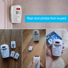 Load image into Gallery viewer, Home Security PIR Alert Infrared Sensor Alarm System Anti-theft Human Motion Detector 105DB Siren With 2pcs Remote Controller
