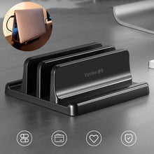 Load image into Gallery viewer, Vaydeer Plastic Vertical Laptop Stand Holder Adjustable Desktop Notebook Dock Space-Saving 3 In 1 computer stand

