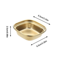 Load image into Gallery viewer, Stainless Steel Camping Seasoning Plate Tray Sauce Dish Spice Plates Pepper Roast Meat Sauce Dishes Bowl BBQ Tableware
