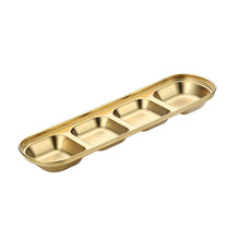 Load image into Gallery viewer, Stainless Steel Camping Seasoning Plate Tray Sauce Dish Spice Plates Pepper Roast Meat Sauce Dishes Bowl BBQ Tableware
