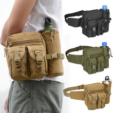 Load image into Gallery viewer, Water-resistant Nylon Fanny Pack Men Tactical Military Waist Bag Water Bottle Pouch Hiking Outdoor Camping Bum Belt Bum Sport Chest Bags
