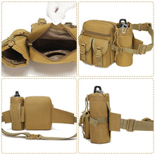 Load image into Gallery viewer, Water-resistant Nylon Fanny Pack Men Tactical Military Waist Bag Water Bottle Pouch Hiking Outdoor Camping Bum Belt Bum Sport Chest Bags
