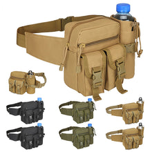 Load image into Gallery viewer, Water-resistant Nylon Fanny Pack Men Tactical Military Waist Bag Water Bottle Pouch Hiking Outdoor Camping Bum Belt Bum Sport Chest Bags

