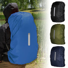 Load image into Gallery viewer, 15-65L Reflective Backpack Rain Cover Outdoor Cycling Hiking Climbing Bag Cover Waterproof Rain Cover For Backpack
