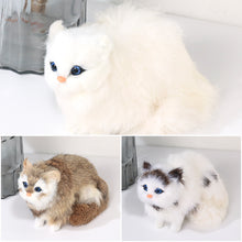 Load image into Gallery viewer, Simulation Mini Cat Cute Plush Cats Children Birthday Gifts Creative Imitation Cat Ornaments Home Decoration Supplies
