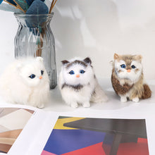 Load image into Gallery viewer, Simulation Mini Cat Cute Plush Cats Children Birthday Gifts Creative Imitation Cat Ornaments Home Decoration Supplies
