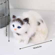 Load image into Gallery viewer, Simulation Mini Cat Cute Plush Cats Children Birthday Gifts Creative Imitation Cat Ornaments Home Decoration Supplies
