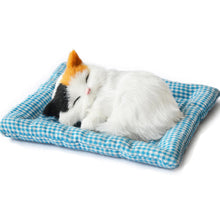 Load image into Gallery viewer, Simulation Mini Cat Cloth Pad Plush Cats Children Birthday Gifts Creative Imitation Ornaments Home Fireplace Decoration Supplies
