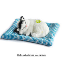 Load image into Gallery viewer, Simulation Mini Cat Cloth Pad Plush Cats Children Birthday Gifts Creative Imitation Ornaments Home Fireplace Decoration Supplies
