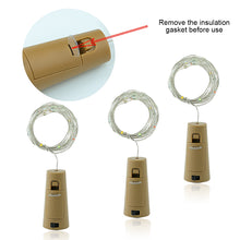 Load image into Gallery viewer, Bar LED Wine Bottle Cork 2M String Lights Christmas Decoration Led Lamp Bottle Fairy Lights Holiday Copper Wire Lights String
