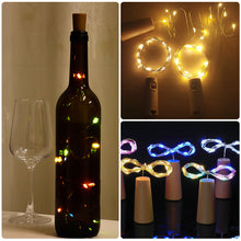 Load image into Gallery viewer, Bar LED Wine Bottle Cork 2M String Lights Christmas Decoration Led Lamp Bottle Fairy Lights Holiday Copper Wire Lights String
