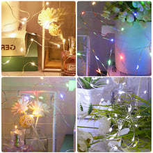 Load image into Gallery viewer, 2M 20 Led Strings Copper Wire 2x AA Battery Operated Christmas Wedding Party Decoration LED String Fairy Lights
