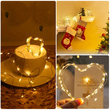 Load image into Gallery viewer, 5Pcs/Pack Mini Fairy Lights Copper With 3 Speed Modes for Christmas Decorations Wedding Party Bouquet Decoration LED String Fairy Lights
