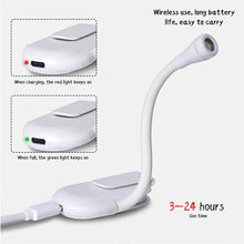 Load image into Gallery viewer, Table Lamp Rechargable Reading Desk Lamp With Clip Book Night Light LED Touch 3 Light Colors Dimming Eye Protection Bedroom Reading Lamp
