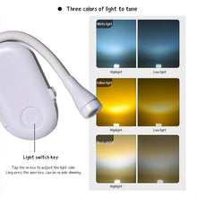 Load image into Gallery viewer, Table Lamp Rechargable Reading Desk Lamp With Clip Book Night Light LED Touch 3 Light Colors Dimming Eye Protection Bedroom Reading Lamp
