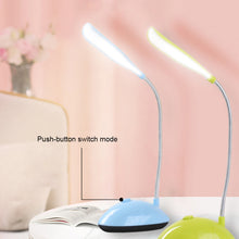 Load image into Gallery viewer, LED Eye Protection Book Night Light Adjustable Angle Mini Clip-On Study Desk Lamp Battery Powered Flexible for Travel Bedroom Reading
