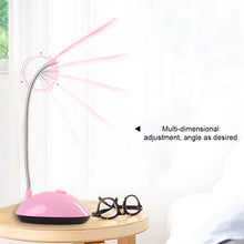Load image into Gallery viewer, LED Eye Protection Book Night Light Adjustable Angle Mini Clip-On Study Desk Lamp Battery Powered Flexible for Travel Bedroom Reading
