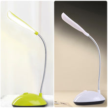 Load image into Gallery viewer, LED Eye Protection Book Night Light Adjustable Angle Mini Clip-On Study Desk Lamp Battery Powered Flexible for Travel Bedroom Reading
