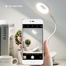 Load image into Gallery viewer, Table Lamp USB Reading Desk Lamp With Clip Book Night Light LED Touch 3 Modes Dimming Eye Protection Bedroom Reading Lamp
