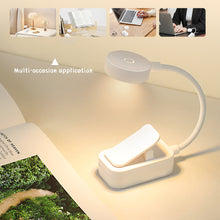 Load image into Gallery viewer, LED Eye Protection Book Night Light Adjustable Light Brightness Mini Clip-On Study Desk Lamp Battery Powered Flexible for Travel Bedroom Reading
