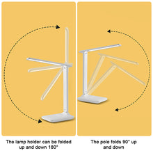 Load image into Gallery viewer, Dimmable LED Desk Lamp Touch Table Lamp USB Plug-in Night Light Touch 3 Gear Dimming Portable Book Reading Lamp
