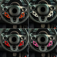 Load image into Gallery viewer, Pair Car Steering Wheel Button Cover Decoration Frame Accessories Modification Supplies For Mercedes Smart 453 Fortow Forfour
