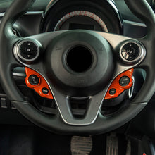 Load image into Gallery viewer, Pair Car Steering Wheel Button Cover Decoration Frame Accessories Modification Supplies For Mercedes Smart 453 Fortow Forfour
