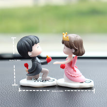 Load image into Gallery viewer, Car Interior Cartoon Couples Ornaments Action Figurines Car Center Console Decoration Ornaments Anime Dashboard Decoration Gifts
