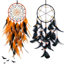 Load image into Gallery viewer, Night Glory Dream Catcher Wall Decor Halloween Catcher Handmade Dream Catcher for Girls Boy Kids Bedroom Wall Hanging Living Room Wedding
