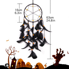 Load image into Gallery viewer, Night Glory Dream Catcher Wall Decor Halloween Catcher Handmade Dream Catcher for Girls Boy Kids Bedroom Wall Hanging Living Room Wedding
