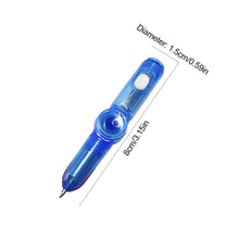 Load image into Gallery viewer, Glow Rotating Spinning Gaming Pen LED Colourful Luminous Flash Ball Point Writing Toy Pens Rolling Finger
