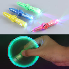 Load image into Gallery viewer, Glow Rotating Spinning Gaming Pen LED Colourful Luminous Flash Ball Point Writing Toy Pens Rolling Finger
