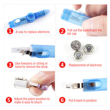 Load image into Gallery viewer, Glow Rotating Spinning Gaming Pen LED Colourful Luminous Flash Ball Point Writing Toy Pens Rolling Finger
