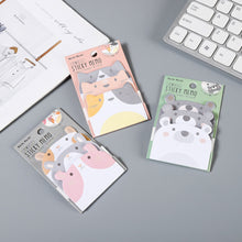 Load image into Gallery viewer, 45 Sheets/Pack Kawaii Penguin Pig Bear Cat Memo Pads Student Kids Gift Stationery School Office Supplies
