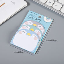 Load image into Gallery viewer, 45 Sheets/Pack Kawaii Penguin Pig Bear Cat Memo Pads Student Kids Gift Stationery School Office Supplies
